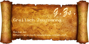 Greilach Zsuzsanna névjegykártya